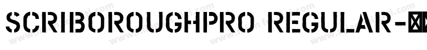 ScriboRoughPro Regular字体转换